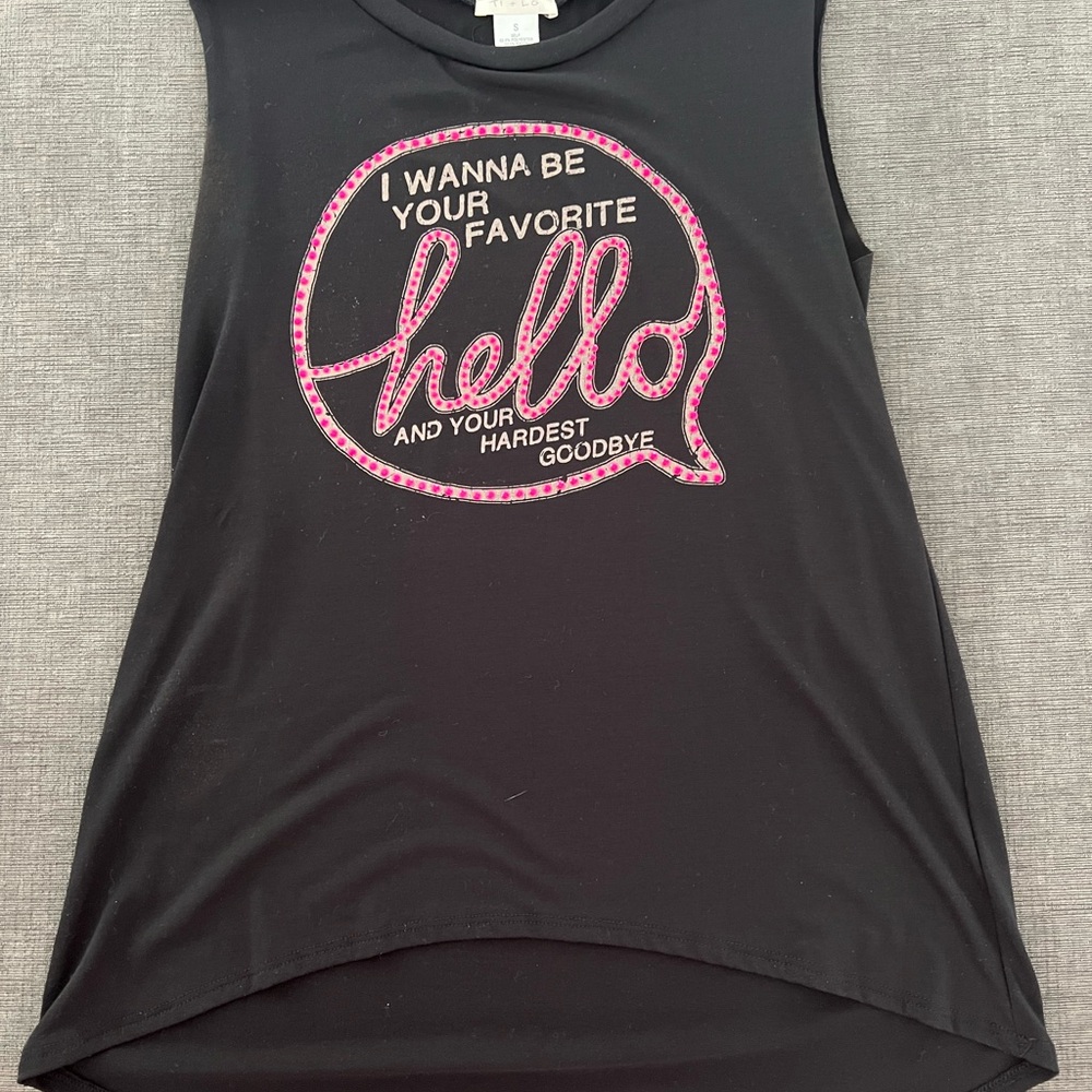 TI + LO Graphic Sleeveless T-Shirt Size S